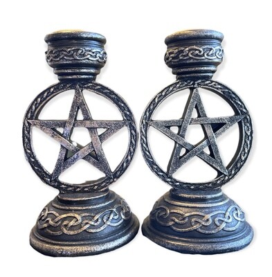 Candle holder Pentagram pair ch3142