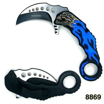 Speedster Flaming Skull Karambit