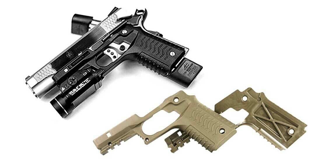 COD: Grip and Rail Panels for Standard 1911 (Cal .45) with 4.25-5 inch barrels. 3 Colors Available