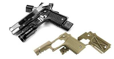 COD: Grip and Rail Panels for Standard 1911 (Cal .45) with 4.25-5 inch barrels. 3 Colors Available