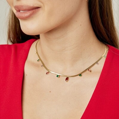 18K GOLD PLATED STAINLESS STEEL NECKLACE