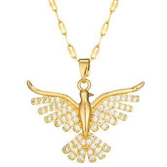 18K gold plated &quot;Bird&quot; necklace