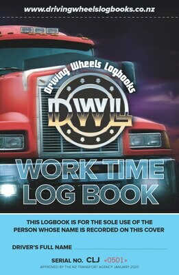 A5 Driving Wheels Worktime Logbook (CLJ) - NZTA Approved