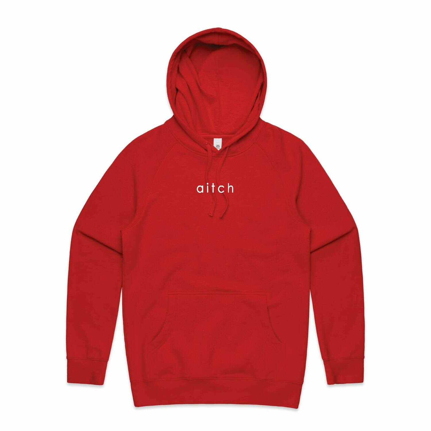 &#39;aitch&#39; hoodie (red)