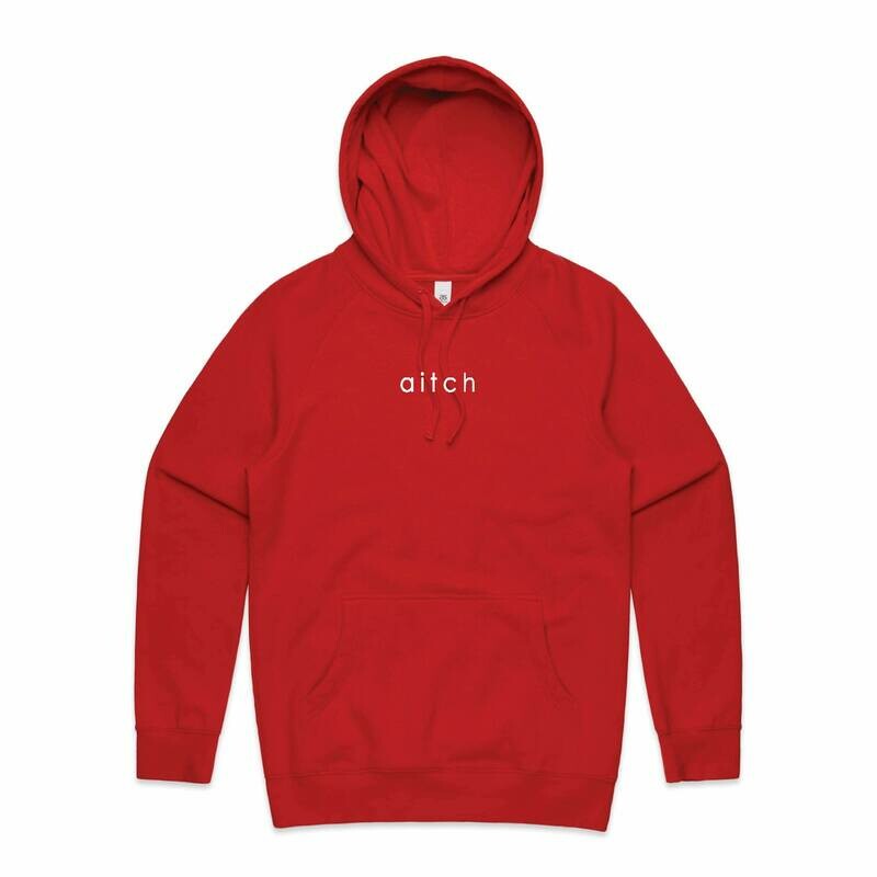 &#39;aitch&#39; hoodie (red)