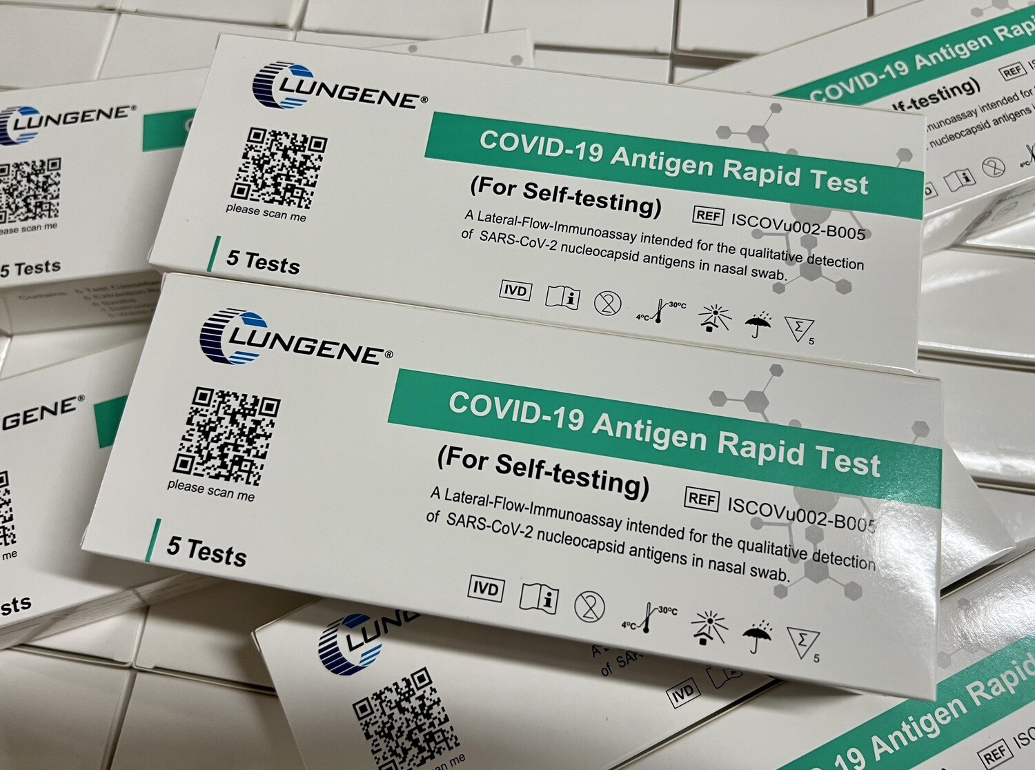Clungene Rapid Antigen Test ( RAT ) for self testing NASAL swab 5 PACK