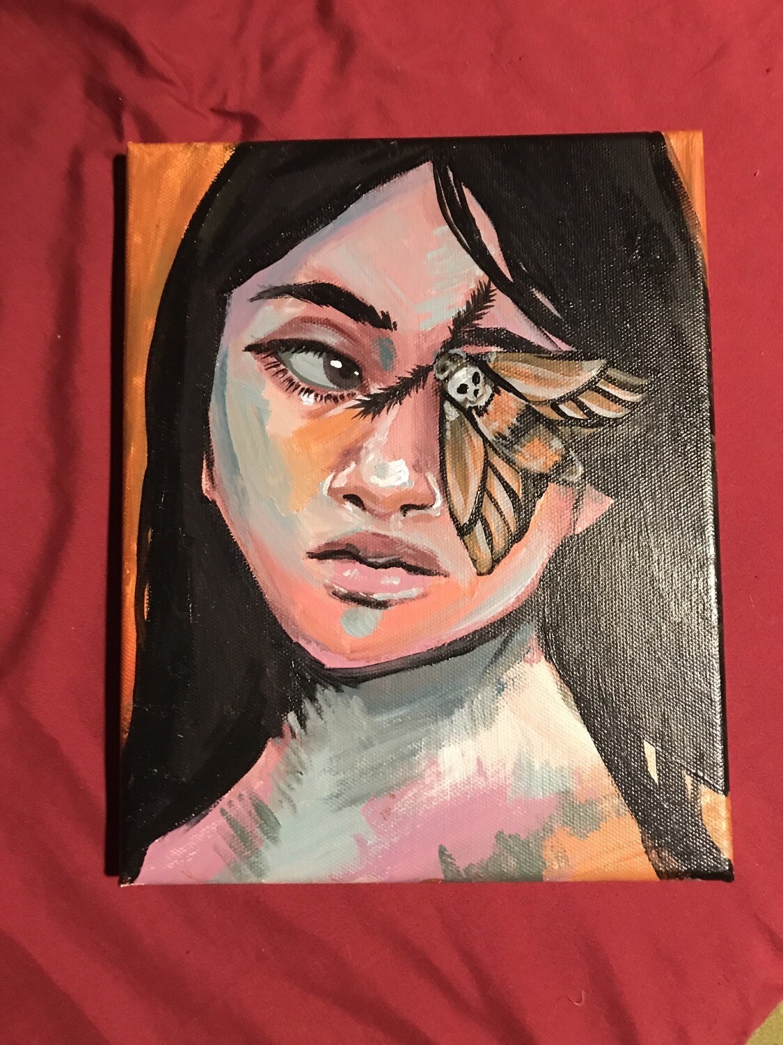 Portrait with Moth