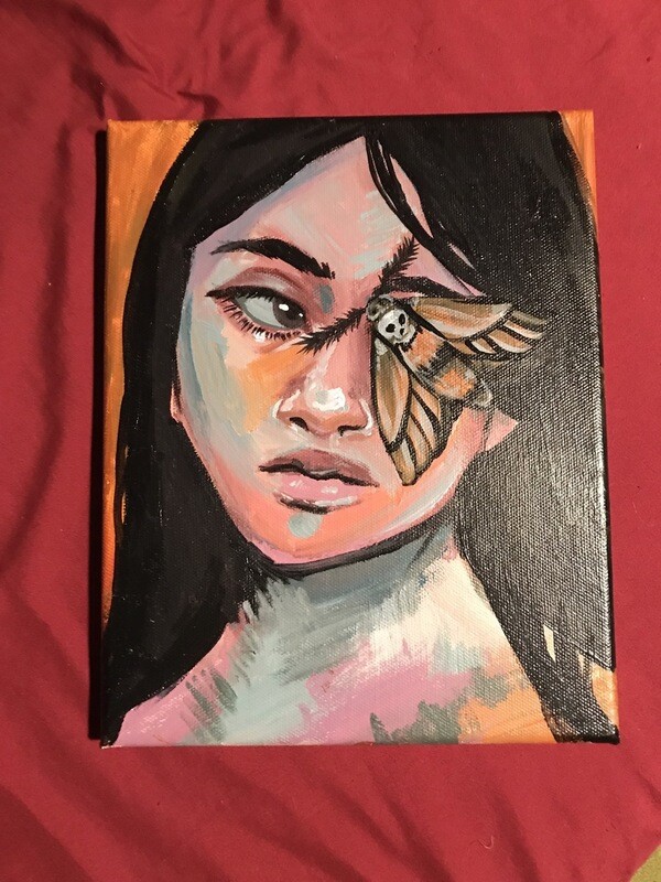 Portrait with Moth