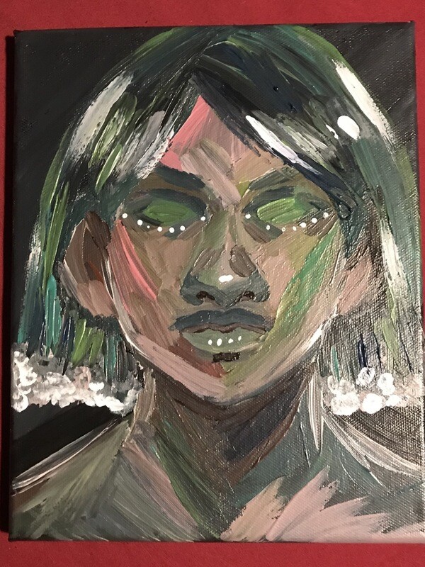Portrait with Seafoam