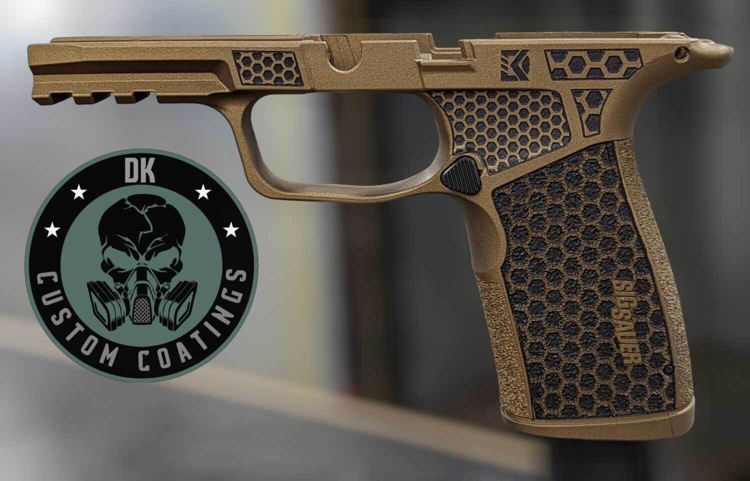 Sig Sauer P365 XMacro Grip Module Burnt Bronze Cerakote DK's