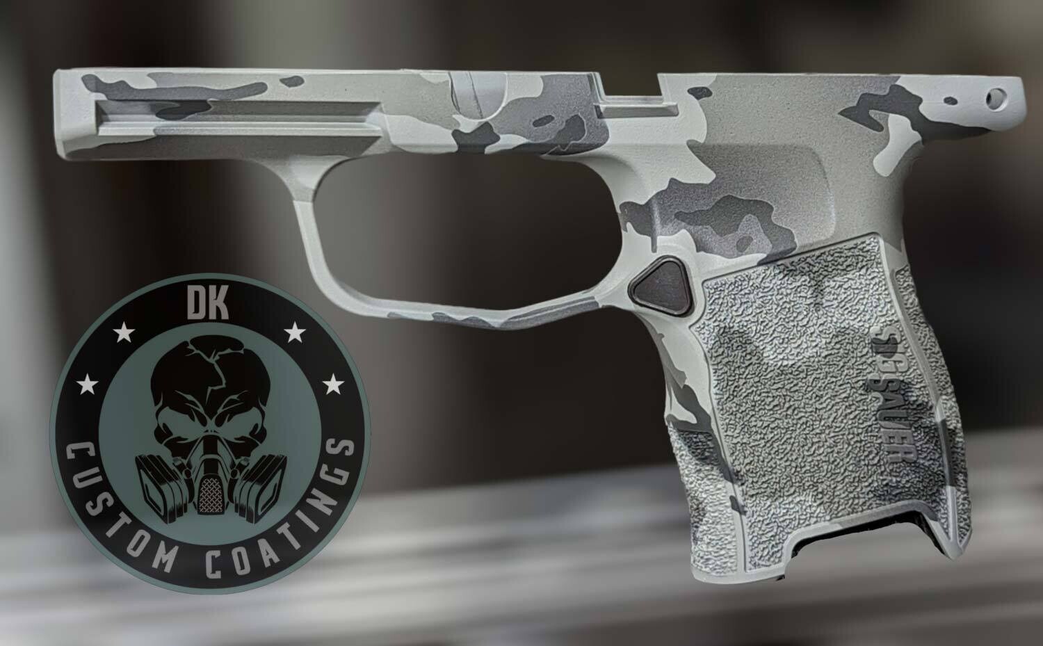 Sig P365 Grip Module DK Dark Alpine Camo Cerakote
