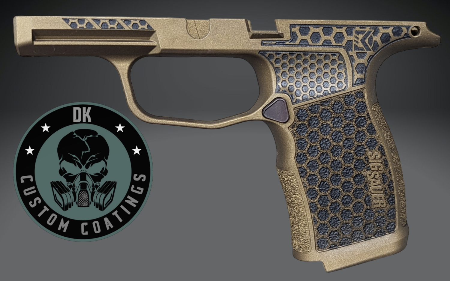 Sig Sauer P365 XL/X Module Burnt Bronze Cerakote DK's Hexagon Laser