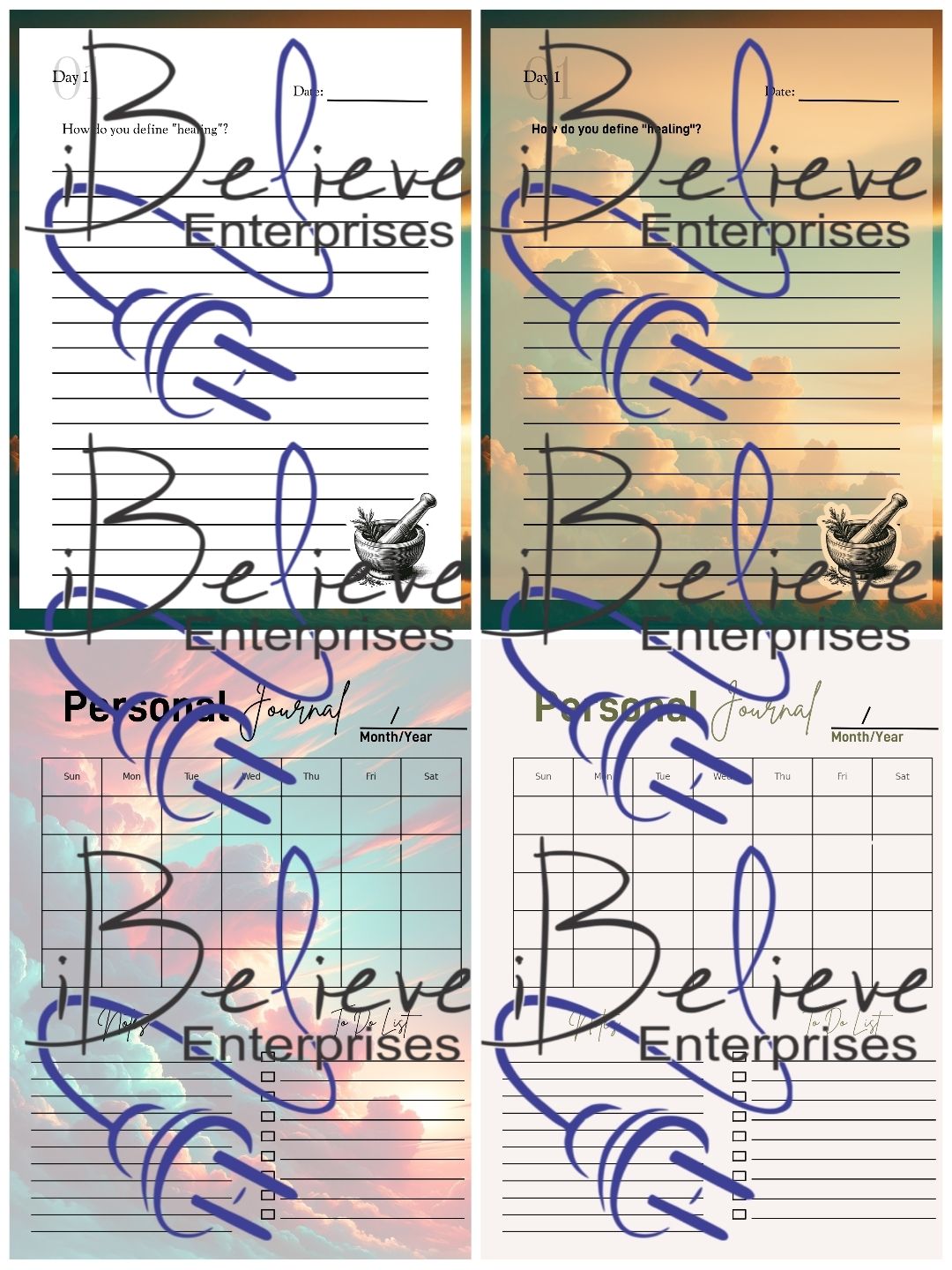 Journal/Planner Templates Bundle