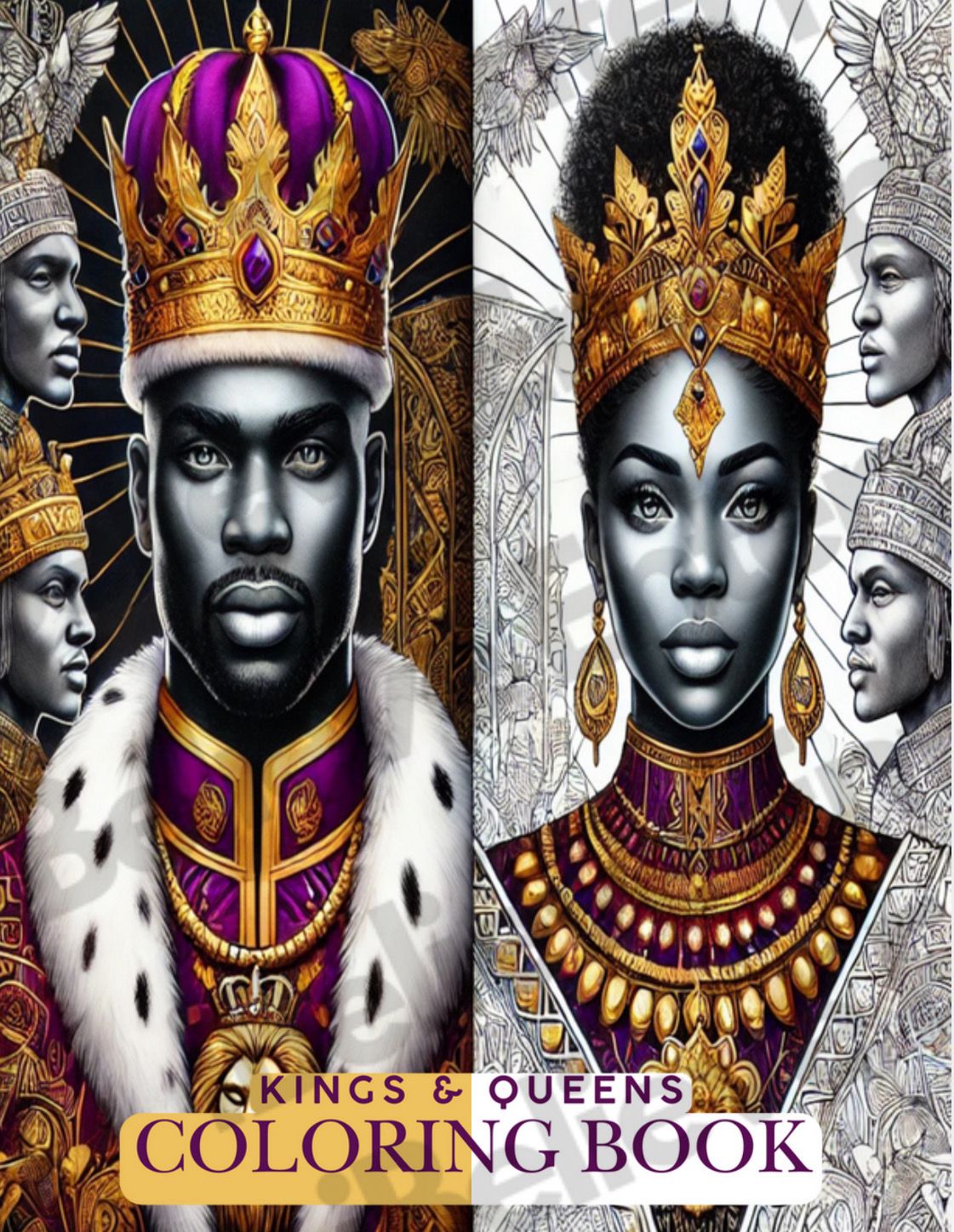 Kings and Queens Coloring Book
