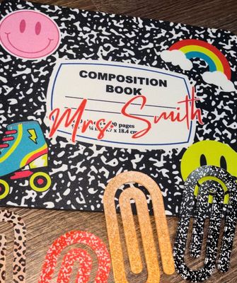 Personalized Mouse Pad &amp; Paper Clip Set