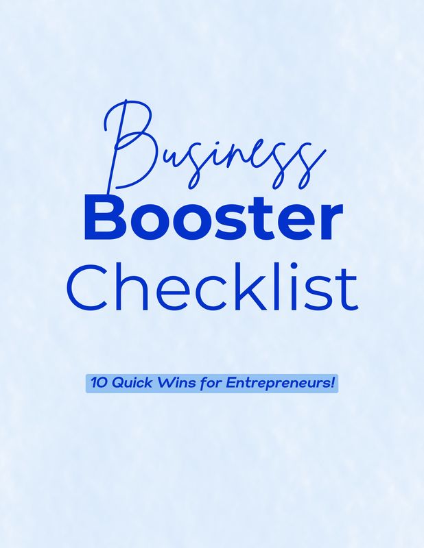 Business Booster Checklist