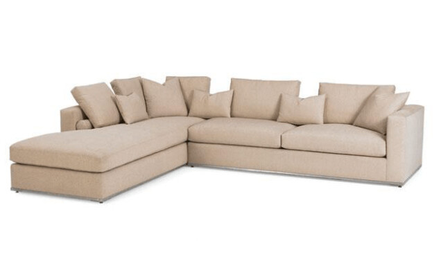 MICK SECTIONAL WITH METAL BASE