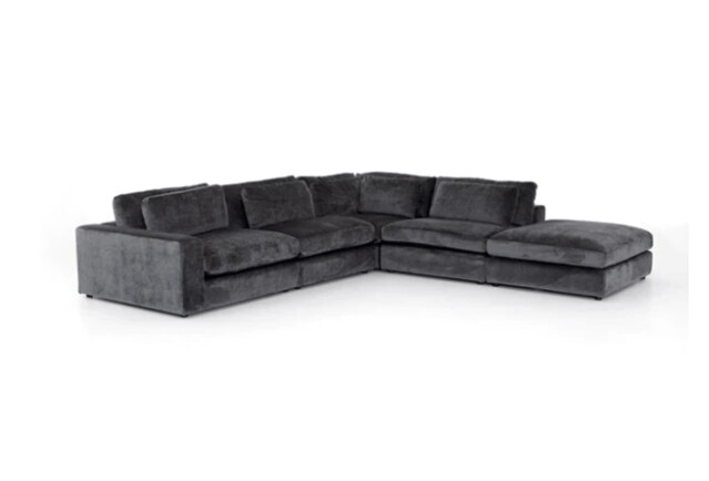 BLOOR 4 PIECE SECTIONAL LAF W/ OTTOMAN