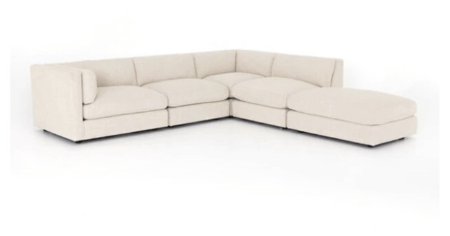 COSETTE 4 PIECE SECTIONAL W/ OTTOMAN