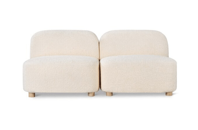 CIRCUIT MODULAR 2-PC ARMLESS SOFA