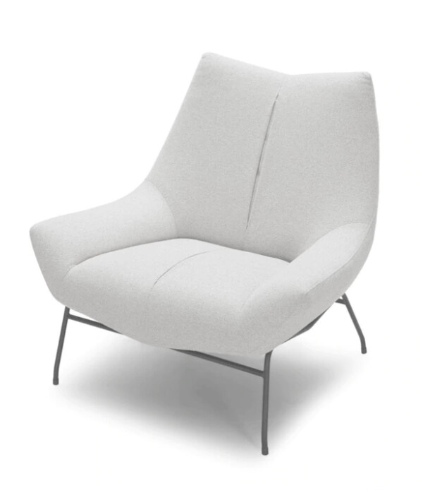 CREASE - MODERN WHITE LOUNGE CHAIR