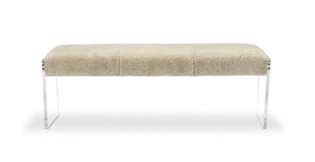 GRAMMER SHEARLING BENCH