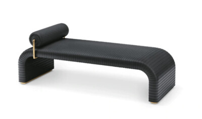 CALE DAYBED-GRAPHITE LEATHER