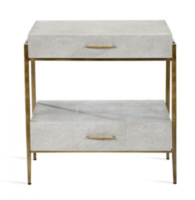 MORSOL BEDSIDE CHEST - GREY