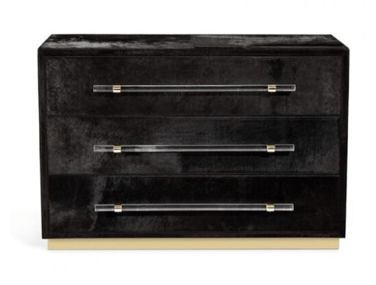 COCOH GRAND CHEST - BLACK/ BRASS