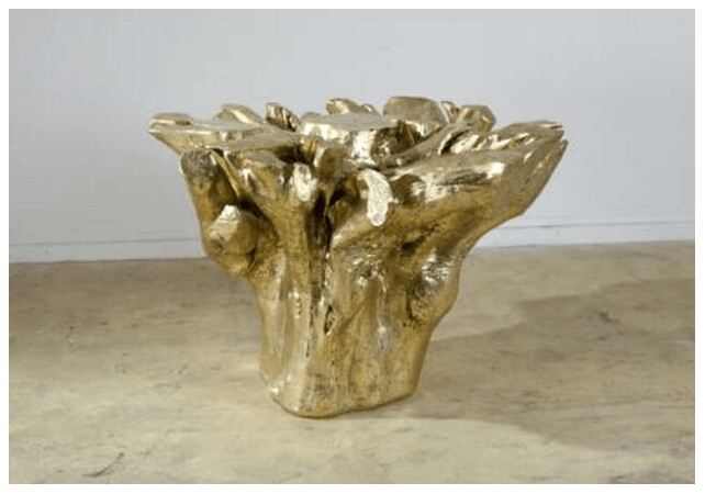 ROOT TABLE BASE GOLD LEAF