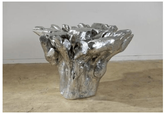ROOT TABLE BASE SILVER LEAF