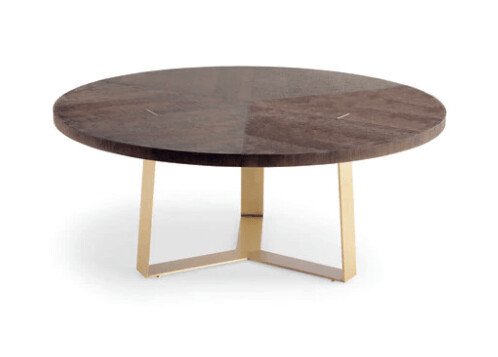PEANUT BUTTER ROUND DINING TABLE