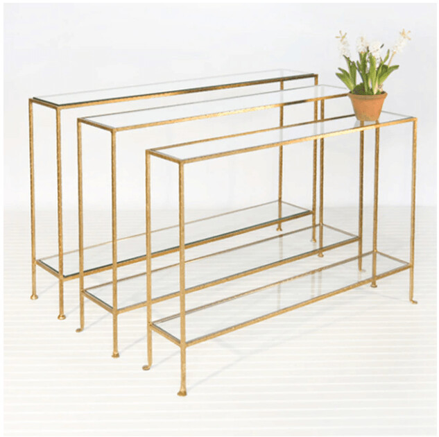 SKINNY GOLD LEAF CONSOLE