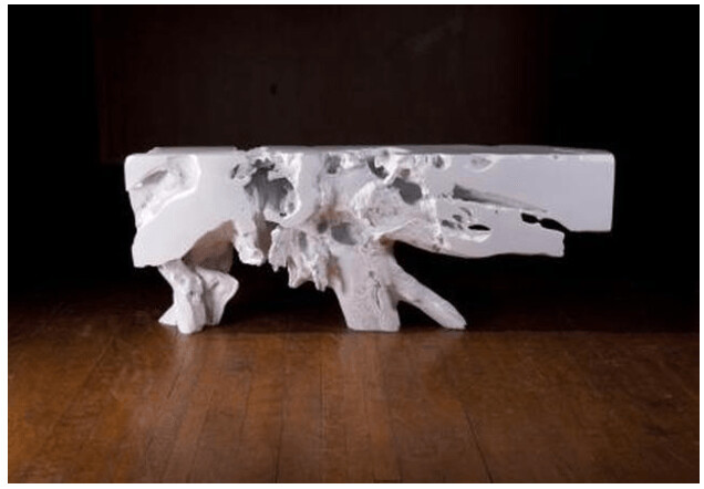 ORGANIC WHITE CONSOLE TABLE