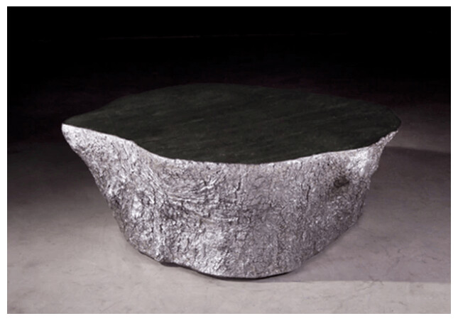 ORGANZA COFFEE TABLE SILVER LEAF