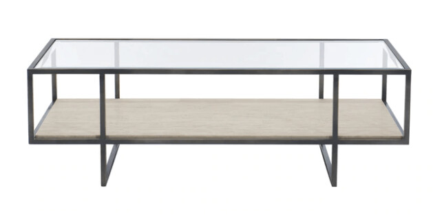 HEMI METAL RECTANGULAR COCKTAIL TABLE