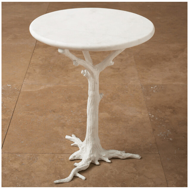 FAUX BOIS SIDE TABLE
