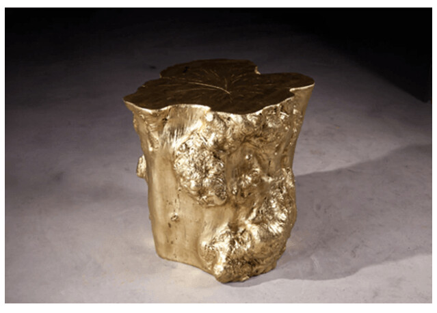 LOG SIDE TABLE GOLD