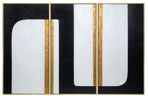 SET OF 3 GOLD ARTWORK