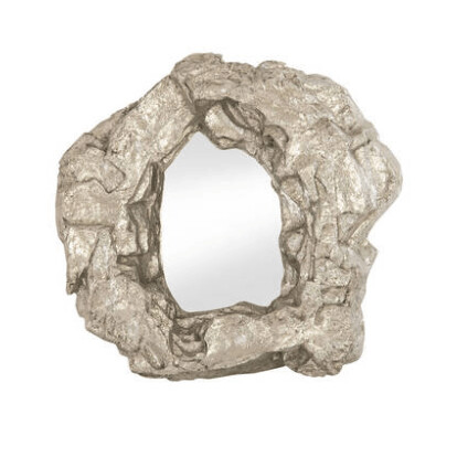 ROCK SILVER LEAF MIRROR