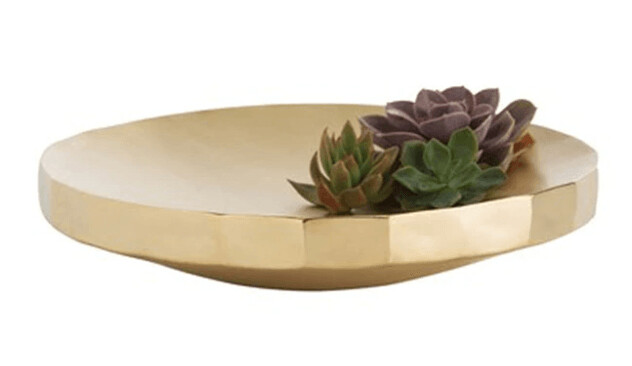 GOLDEN SERVING TRAY