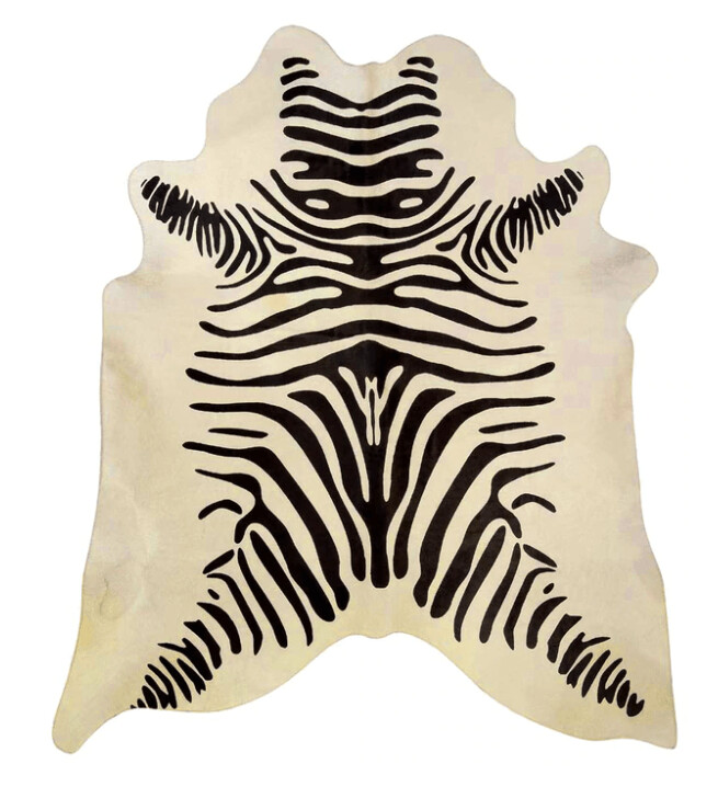 ZEBRA STENCIL RUG