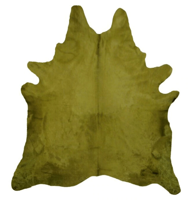 GREEN DYED COWHIDE