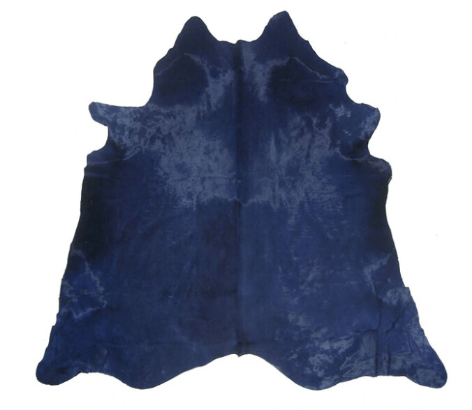 BLUE DYED COW HIDE