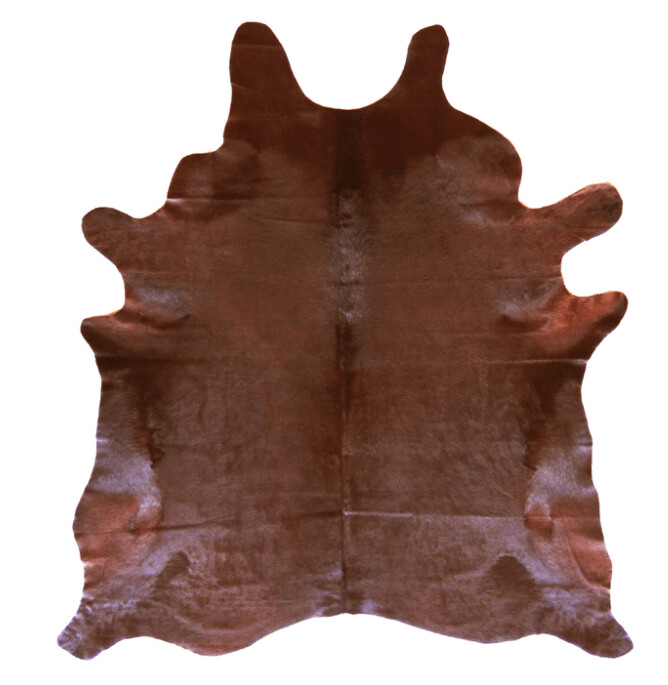 BROWN DYED COWHIDE