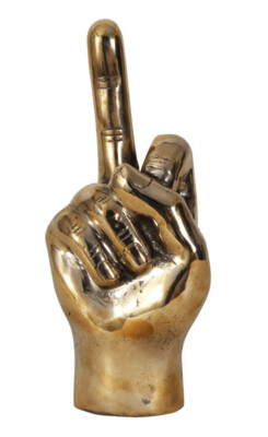 BRASS MIDDLE FINGER ACESSORY