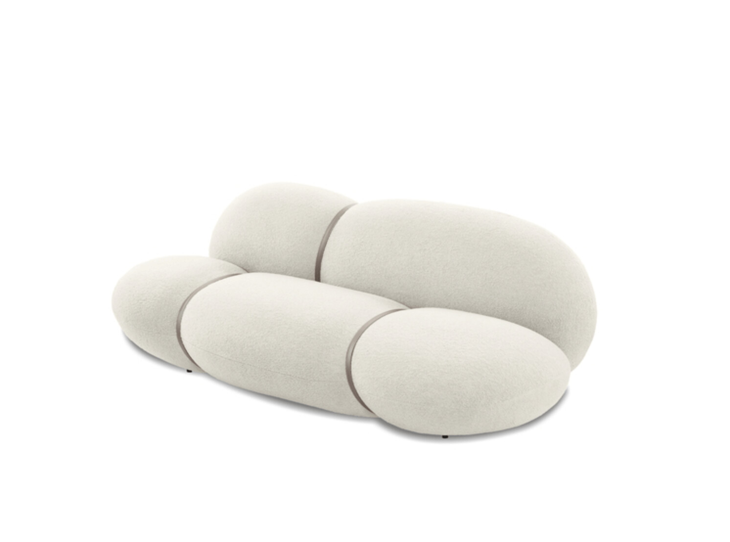 CUNING FABRIC SOFA CREAM BOUCLÉ