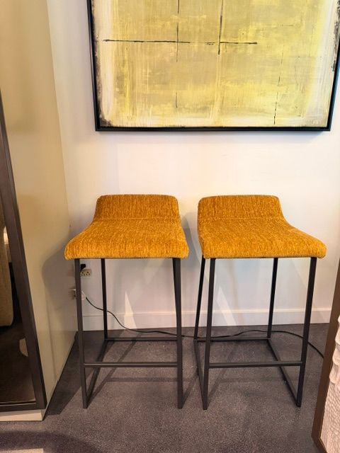 YELLOW COUNTER STOOL