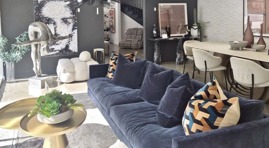 EILERSEN BLUE SOFA