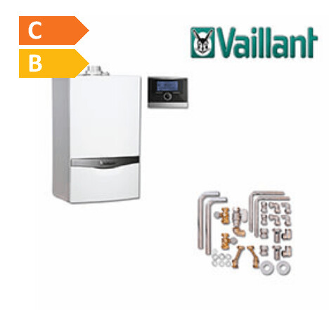 Vaillant VCW 194/4-5  Ausstellungstück inklusive Gas-Combi-Wandheizgerät atmoTEC plus VCW 194/4-5  und Funk-Raumtemperaturregelung calorMATIC 370 f